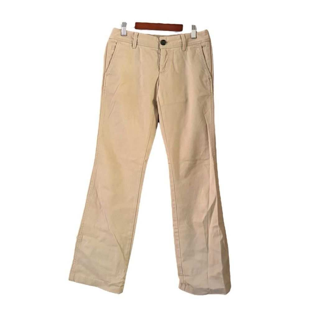 Banana Republic Martin Fit Stretch Straight Leg Tan Pants Size 0 Preppy Neutral